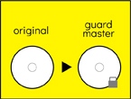 お預かりしたディスクからガードマスターを作成。